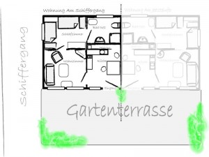 Ferienwohnung Am Schiffergang / Grundriss
